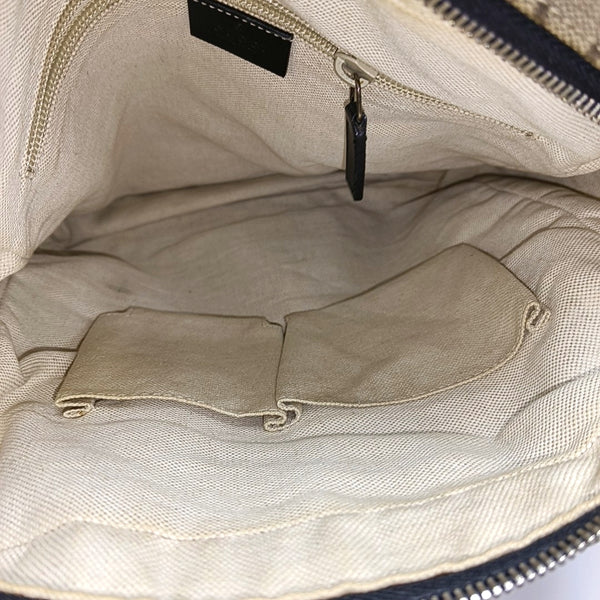 Coated Canvas Crossbody Bag Beige