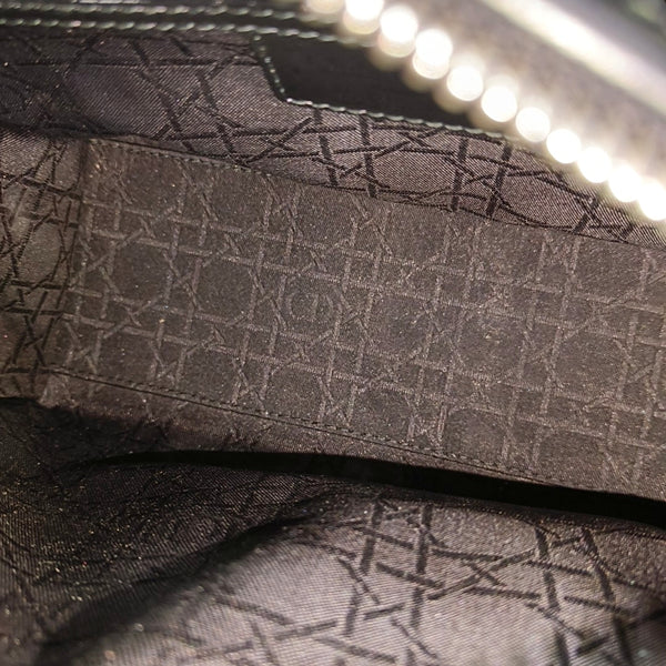 Lady Dior Medium Cannage Patent Leather Black