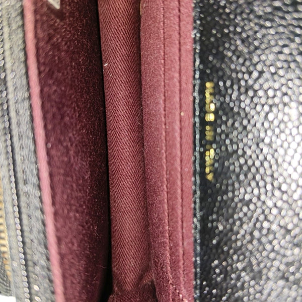 BUSINESS AFFINITY Quilted Grained Calfskin Black