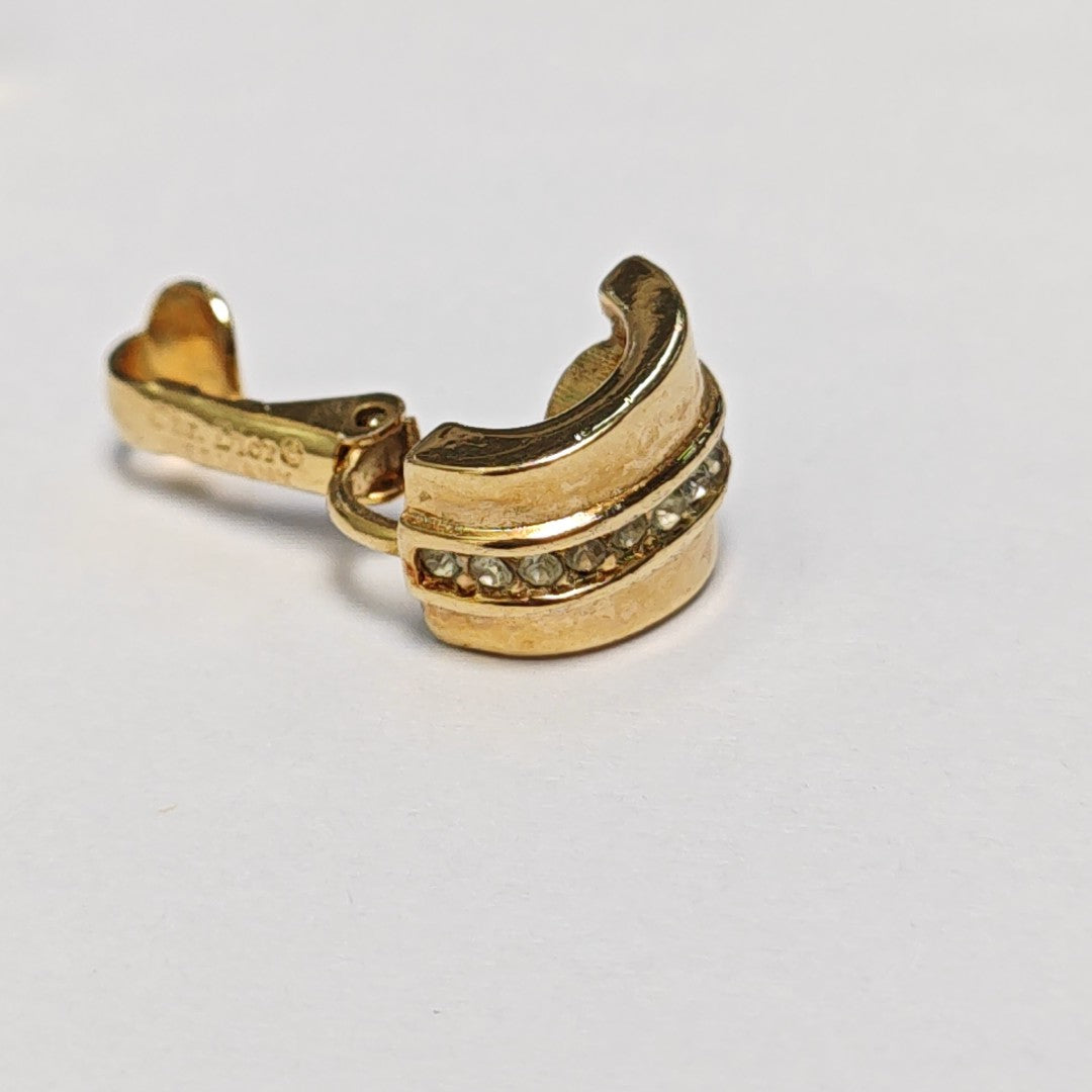 Metal Gold Clip On Earrings