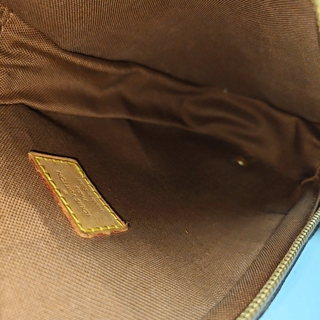 GANGE Monogram Coated Canvas Brown