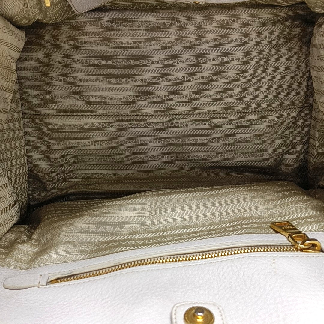 Calfskin Tote Bag White