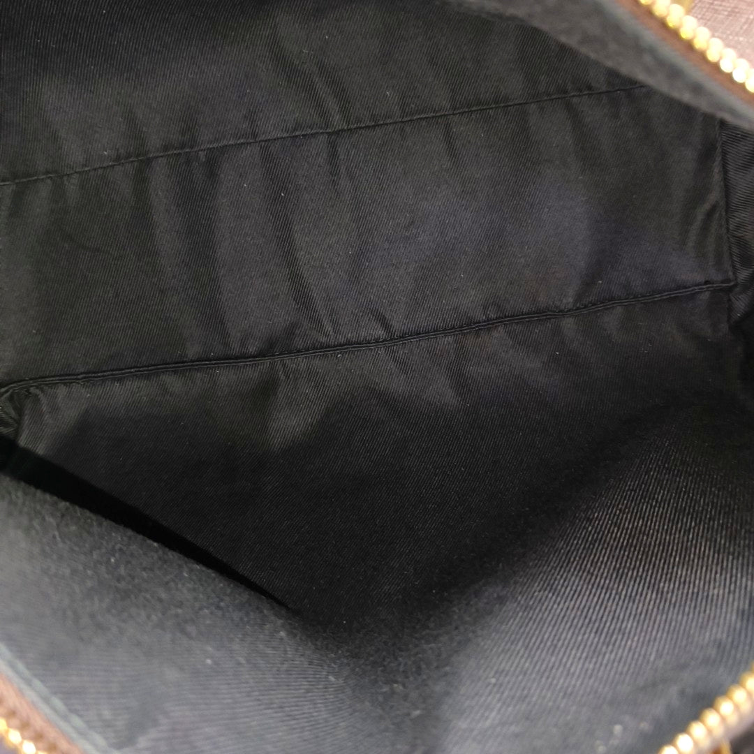 Coated Canvas Shoulder Bag Medium Multicolor