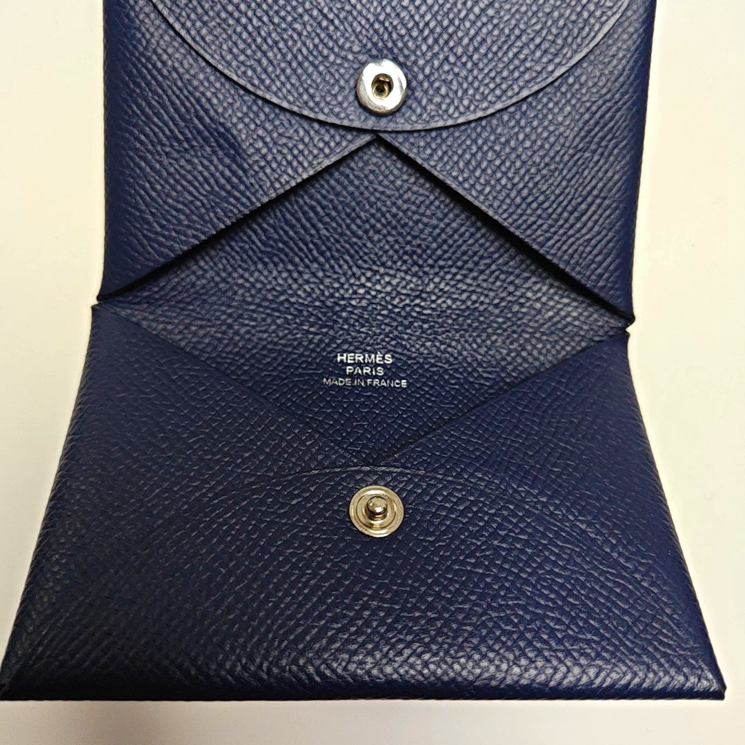Epsom Card Holder Blue