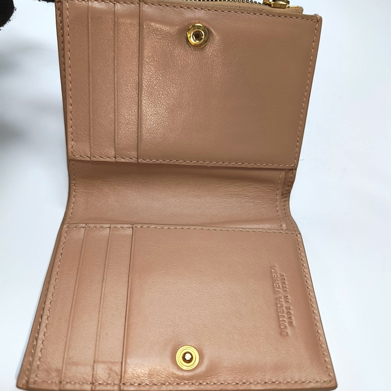 Calfskin Wallet Mini Gray