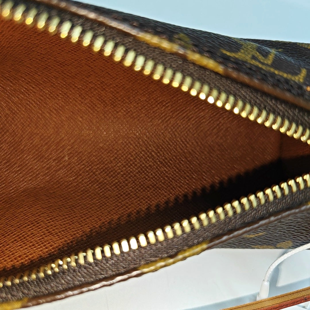 PAPILLON Mini Monogram Coated Canvas Brown