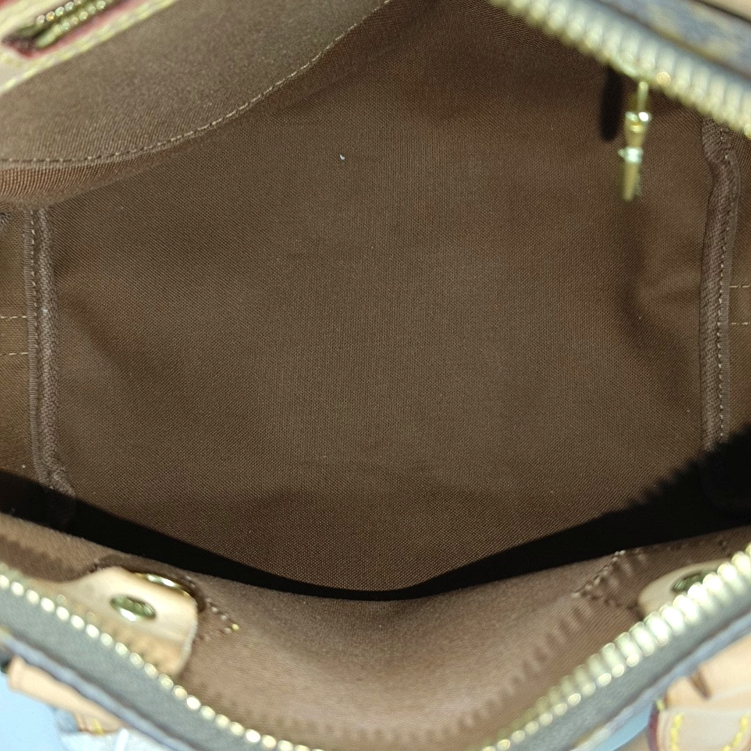 SPEEDY 25 Monogram Coated Canvas Brown