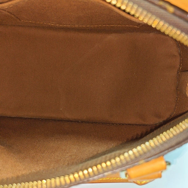 ALMA BB Monogram Coated Canvas Brown