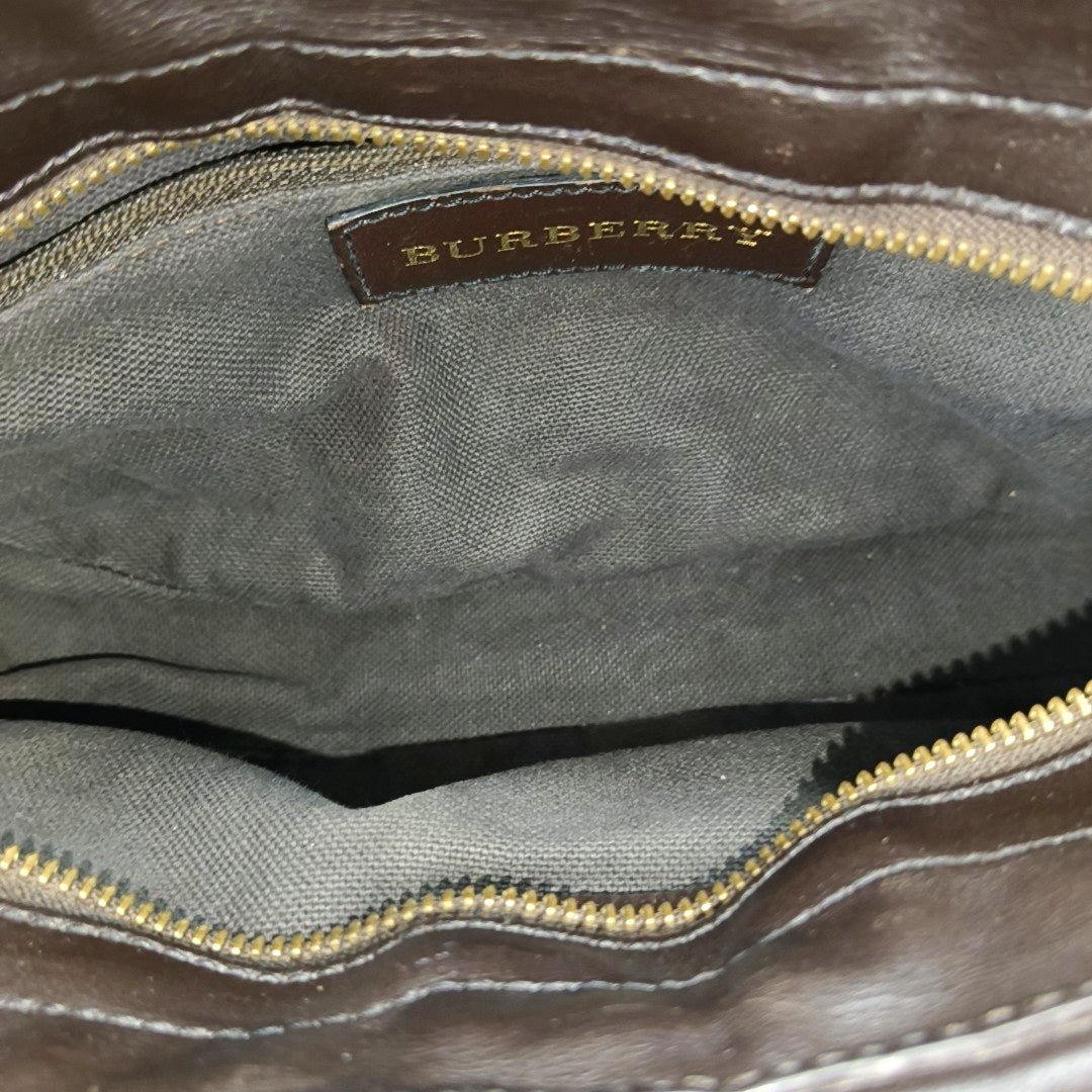 Coated Canvas Shoulder Bag Beige