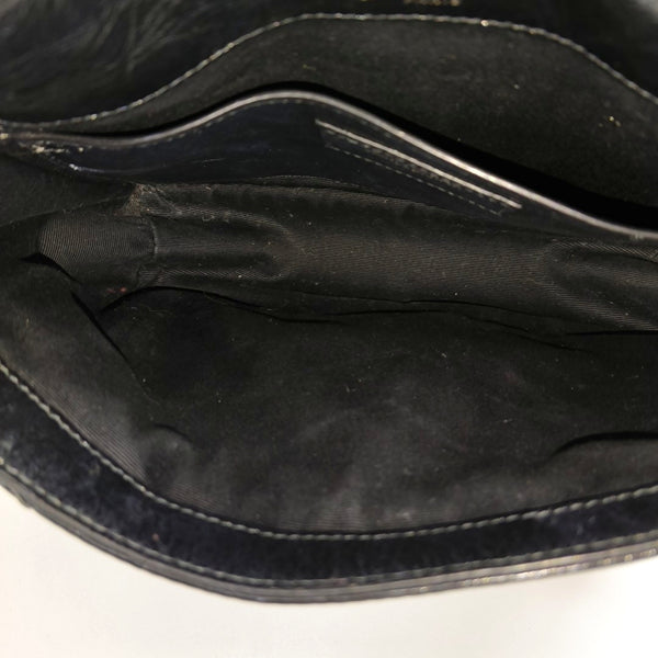 NIKI Small Chevron Calfskin Black