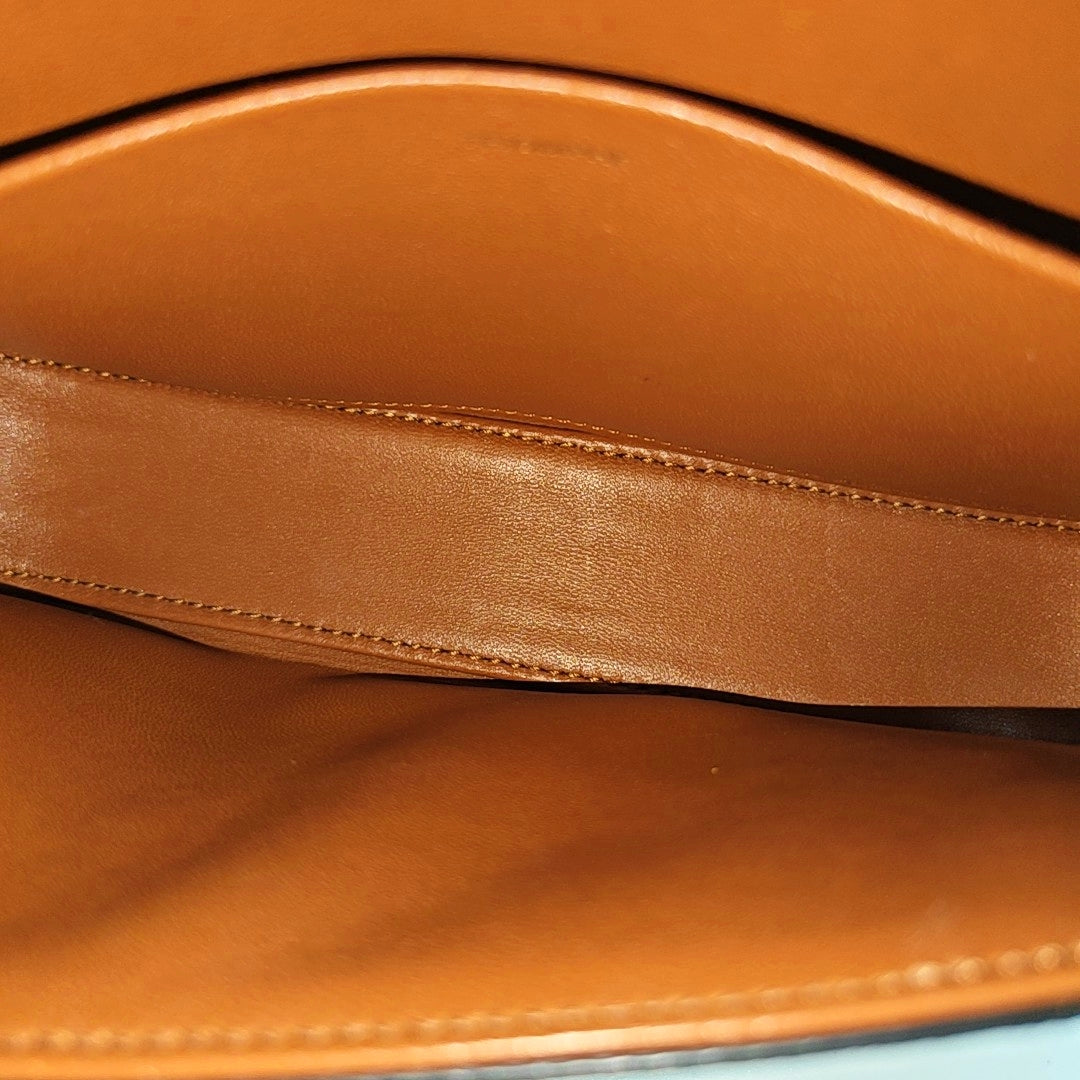 TRIOMPHE Small Coated Canvas Brown