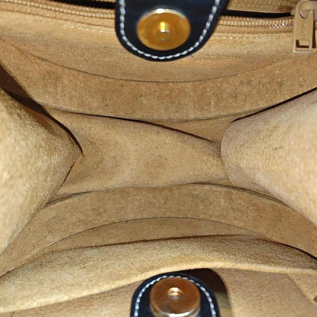 Calfskin Top Handle Bag Black