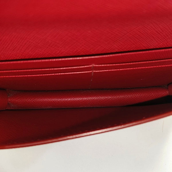 Saffiano Calfskin Shoulder Bag Red