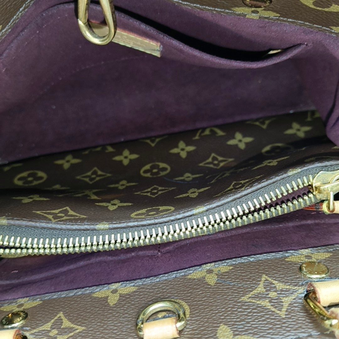 MONTAIGNE Monogram Coated Canvas Brown
