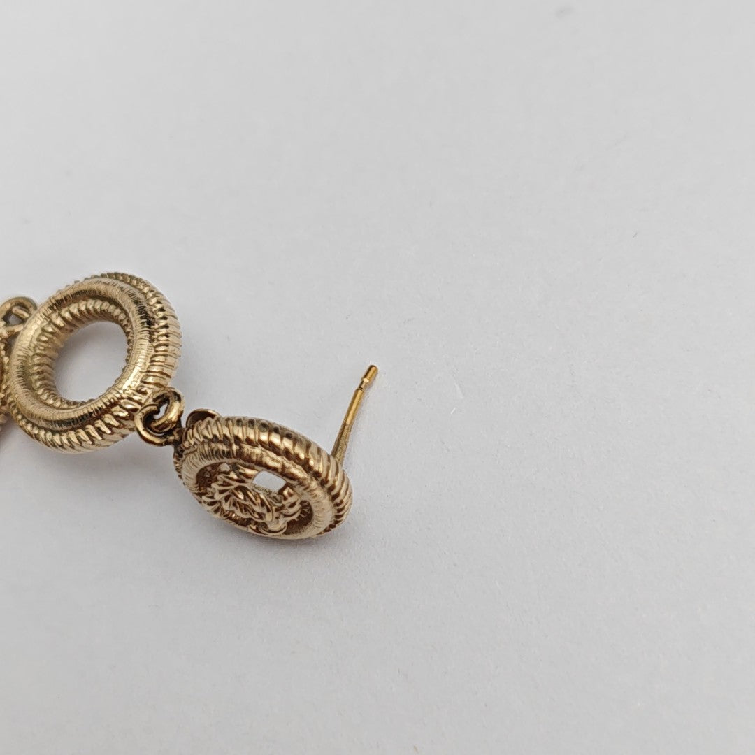 Metal Gold Stud Earrings