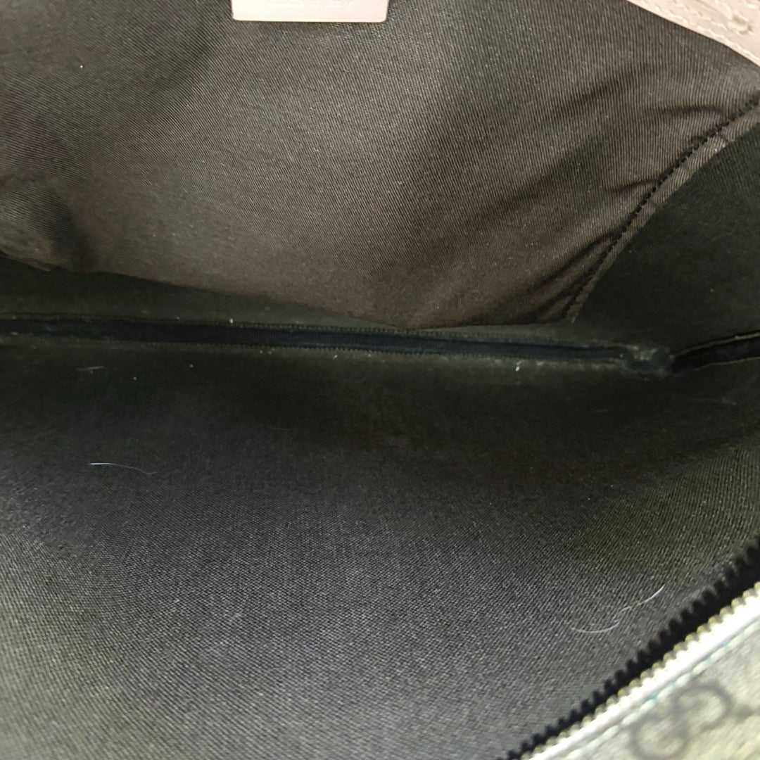 Monogram Coated Canvas Shoulder Bag Beige