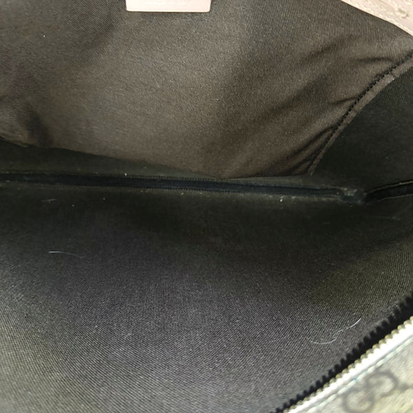 Monogram Coated Canvas Shoulder Bag Beige