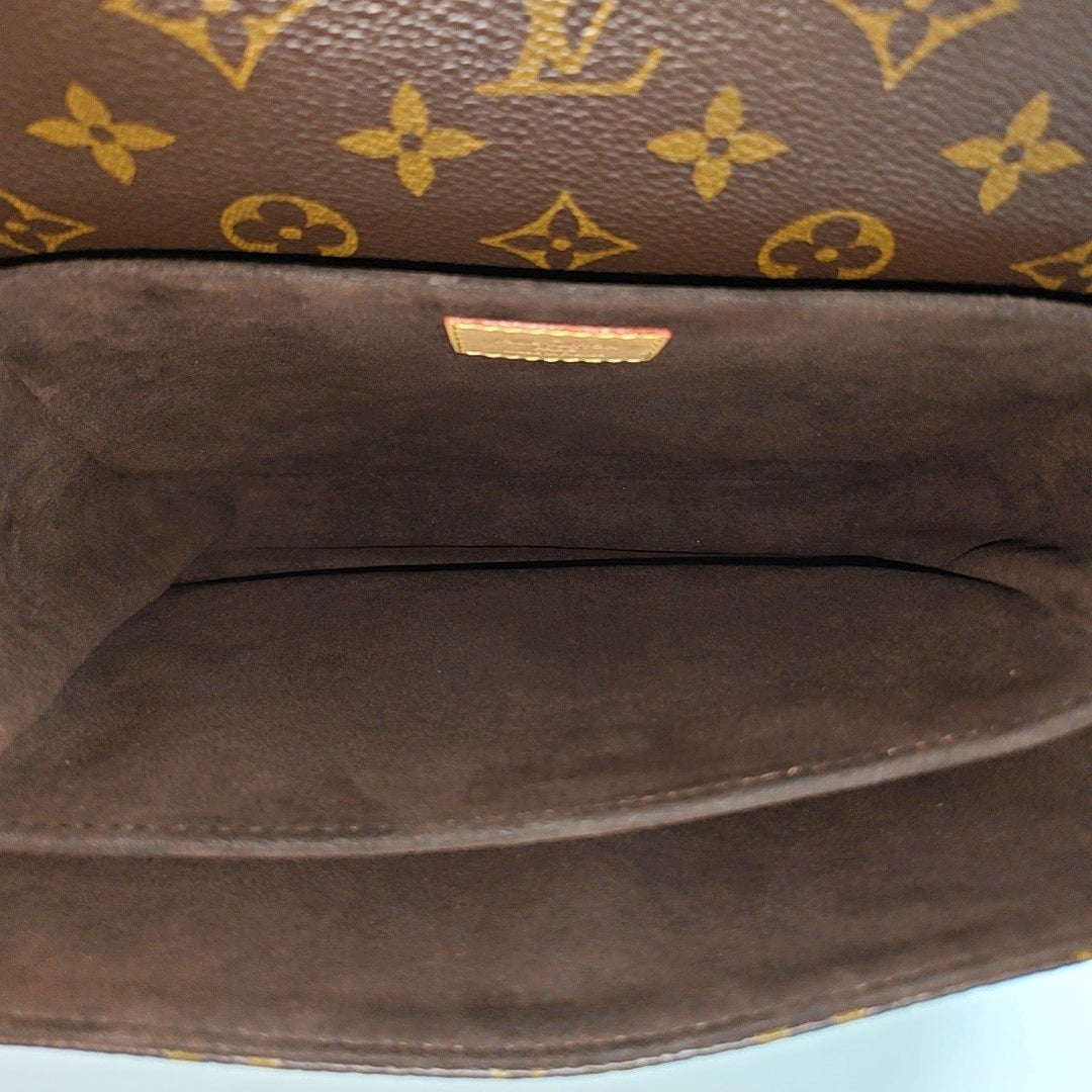 MÉTIS MM Monogram Coated Canvas Brown