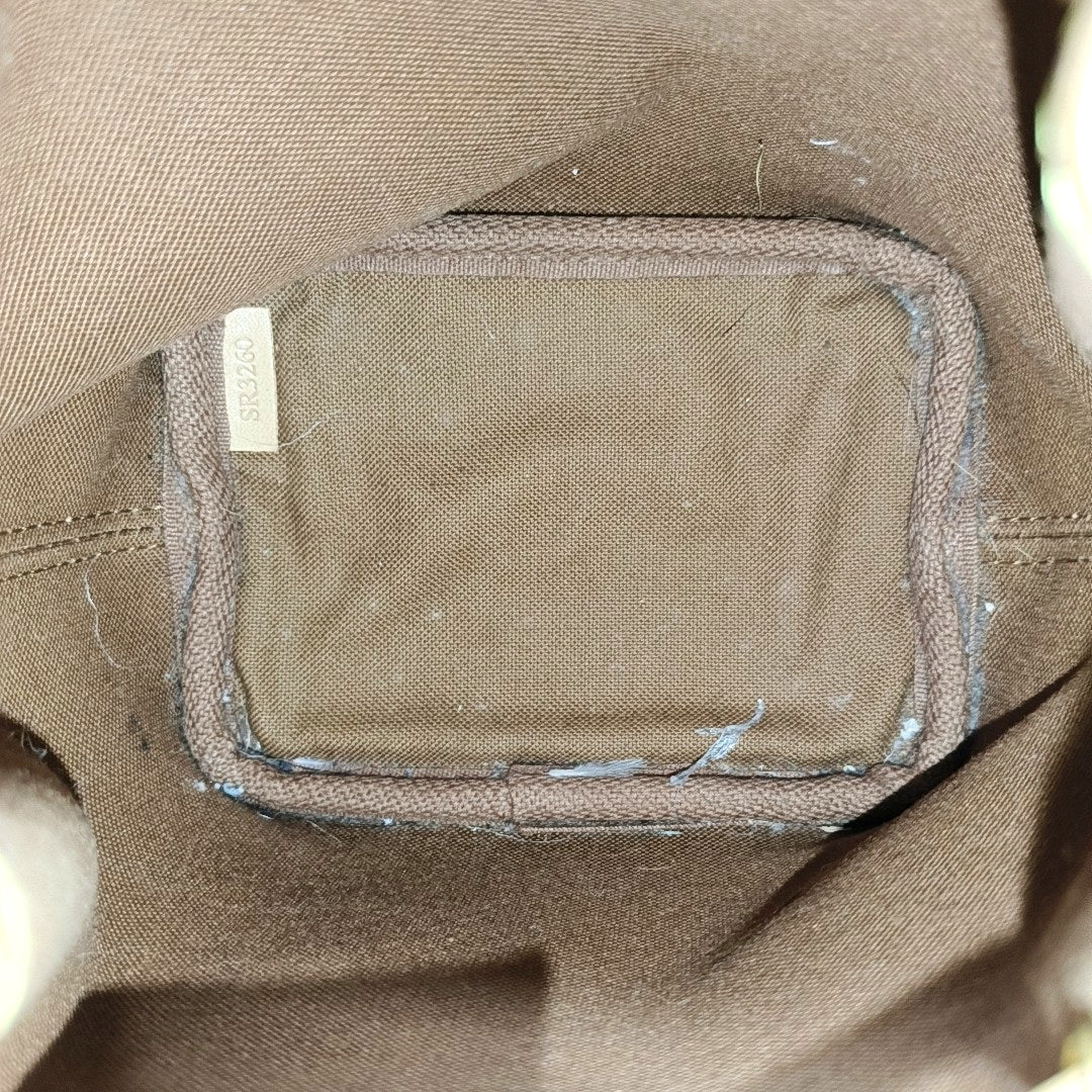NÉONOÉ Nano Monogram Coated Canvas Brown