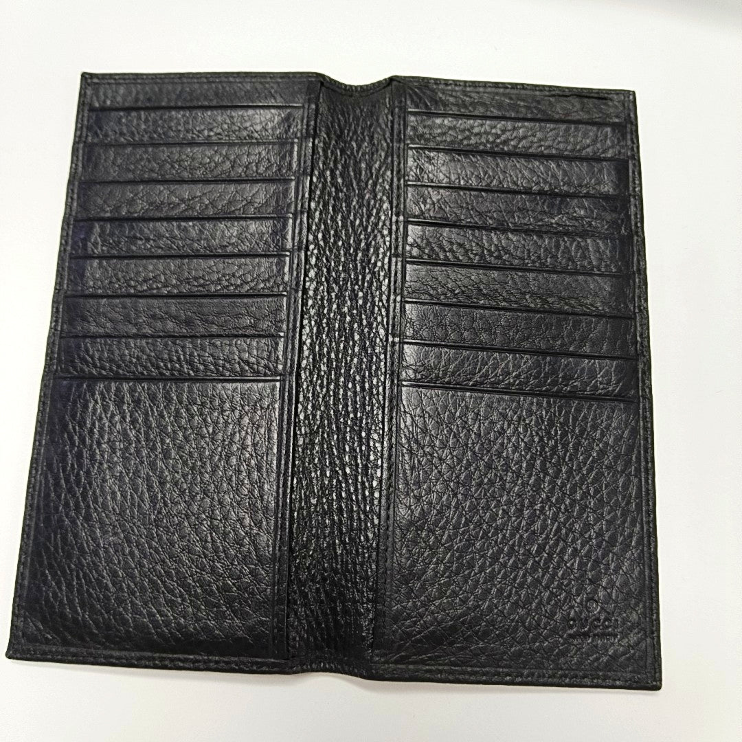 Authenticated pre-owned  Interlocking G Mini Calfskin Black Wallet - Wallet at Looply