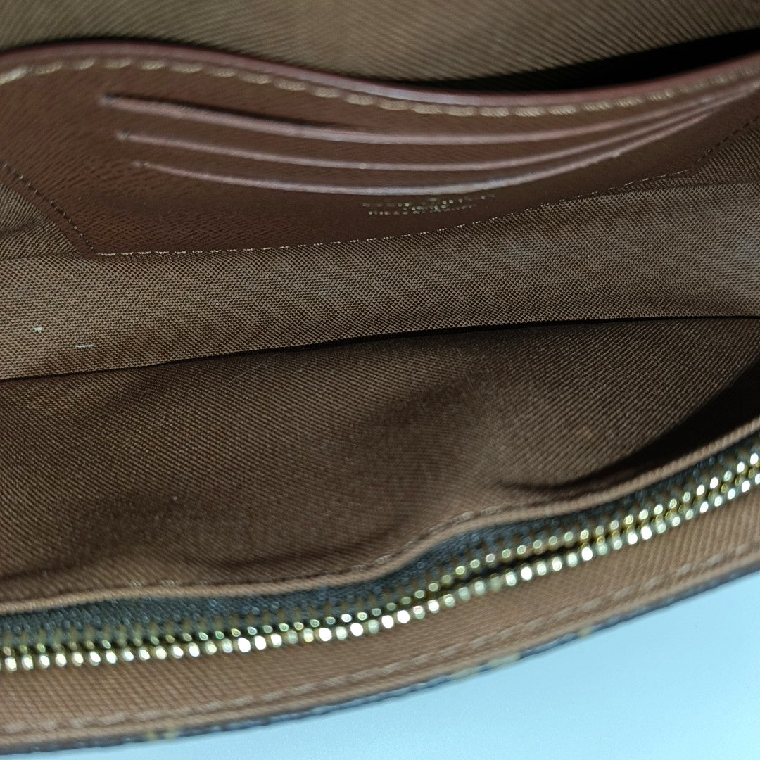 IVY Monogram Coated Canvas Brown