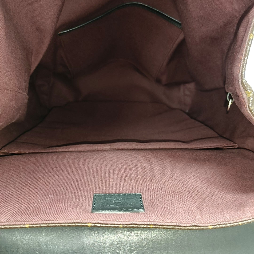 PALK Monogram Coated Canvas Brown