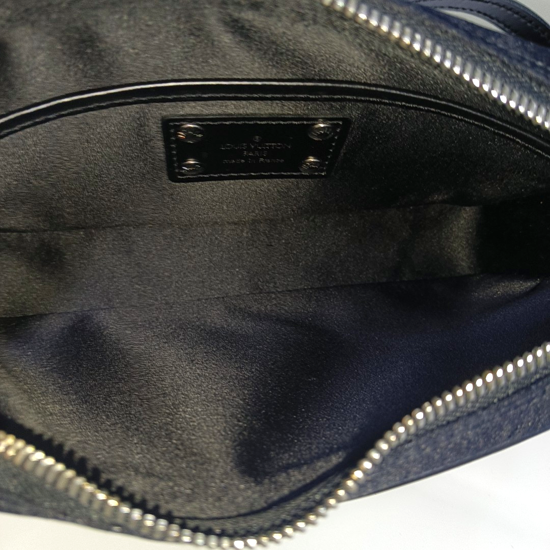 Damier Graphite Silk Satin Black