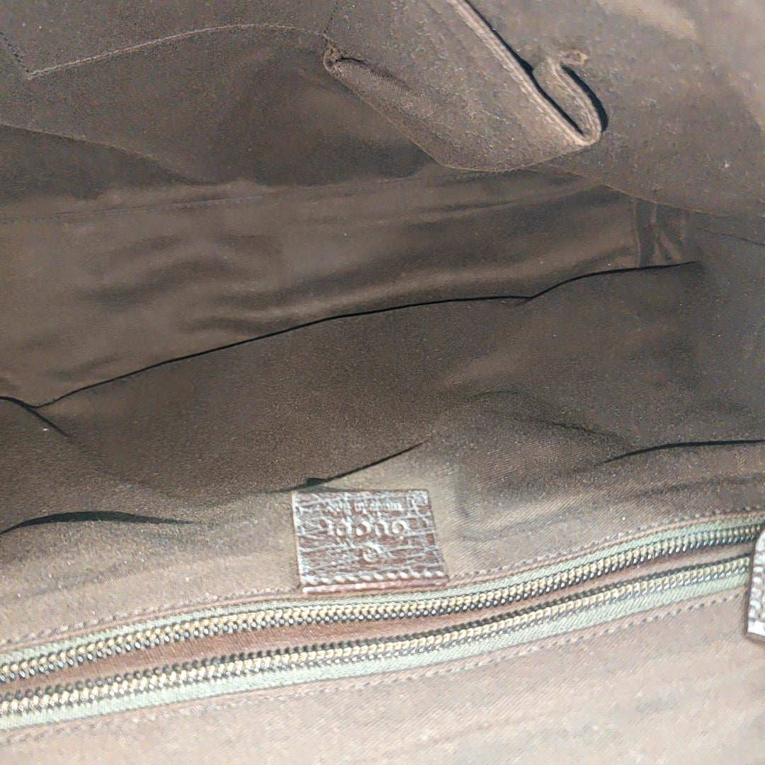 Monogram Coated Canvas Shoulder Bag Black