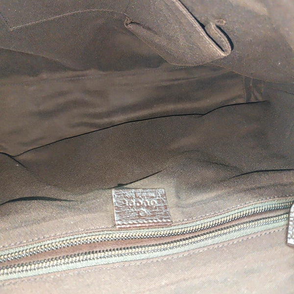Monogram Coated Canvas Shoulder Bag Black