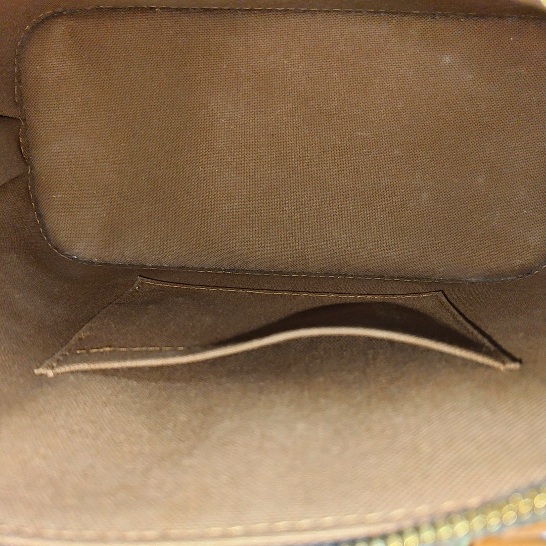ALMA BB Monogram Coated Canvas Brown