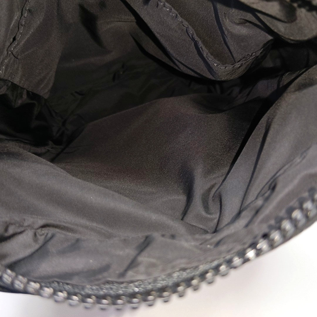 Nylon Shoulder Bag Small Black