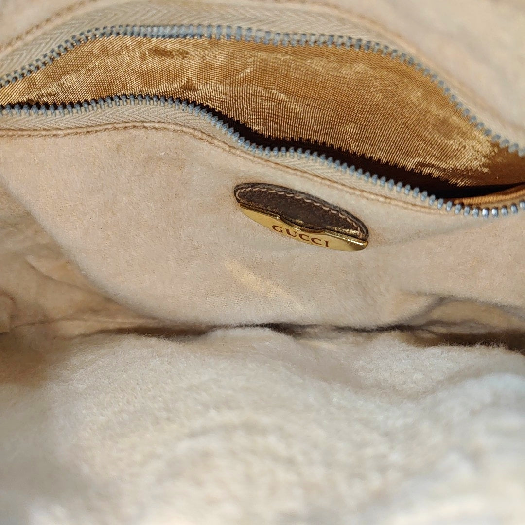 Monogram Coated Canvas Shoulder Bag Brown