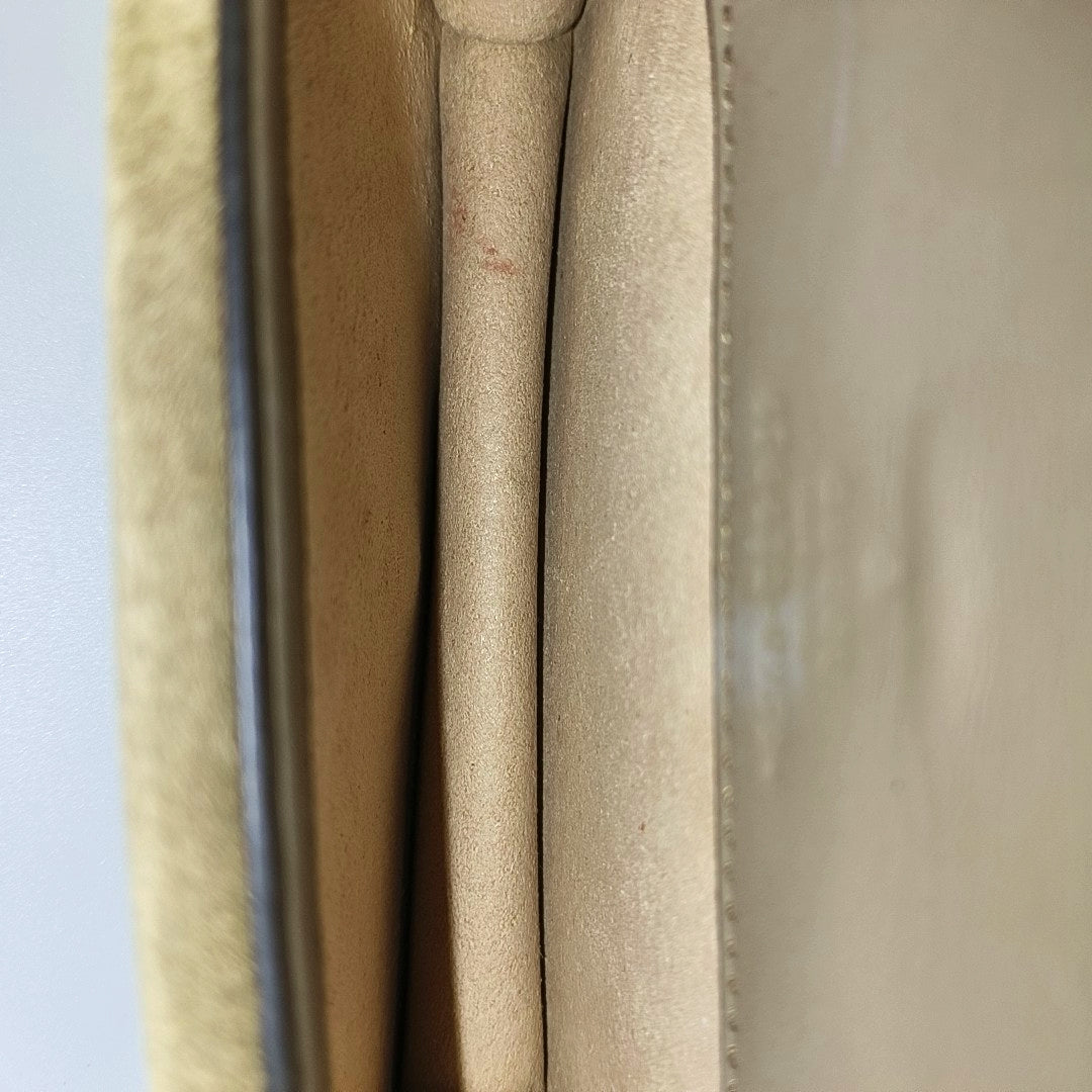 Dionysus Super Mini Monogram Coated Canvas Beige