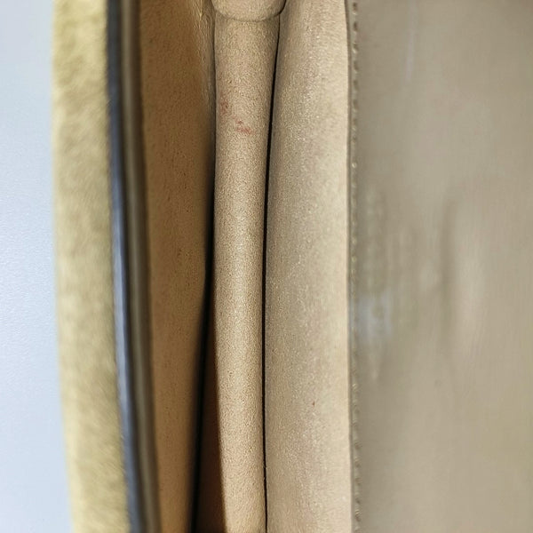 Dionysus Super Mini Monogram Coated Canvas Beige