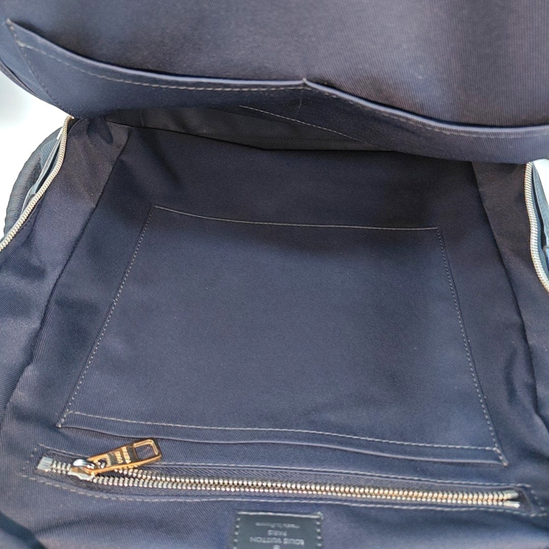 Damier Coated Canvas Backpack Blue