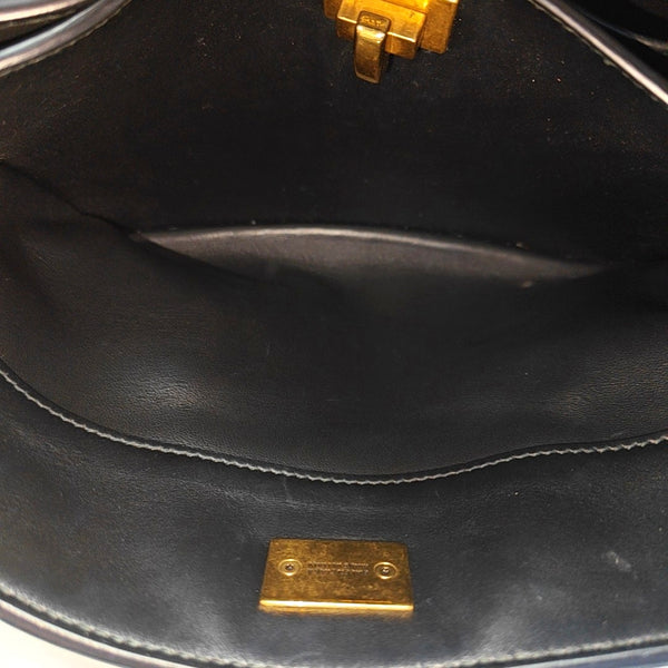 Calfskin Shoulder Bag Mini Black