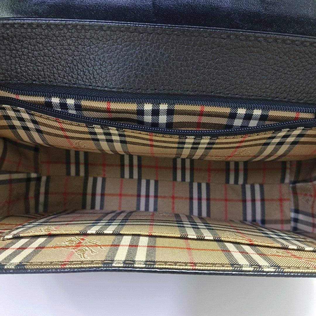 Calfskin Top Handle Bag Black