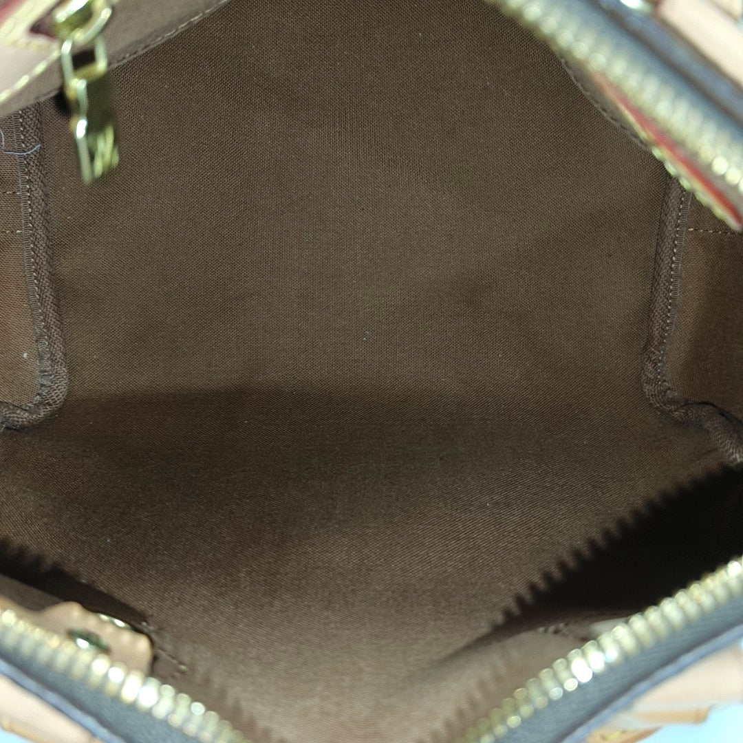 SPEEDY 25 Monogram Coated Canvas Brown