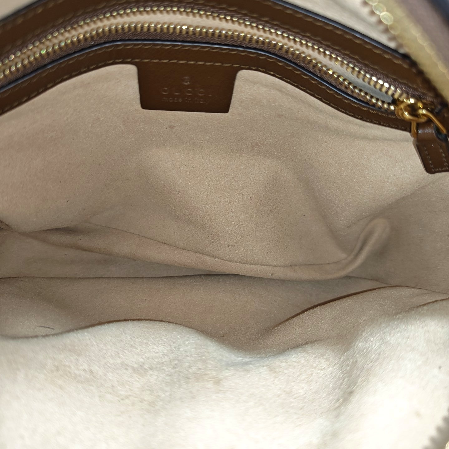 Horsebit 1955 Small Coated Canvas Beige