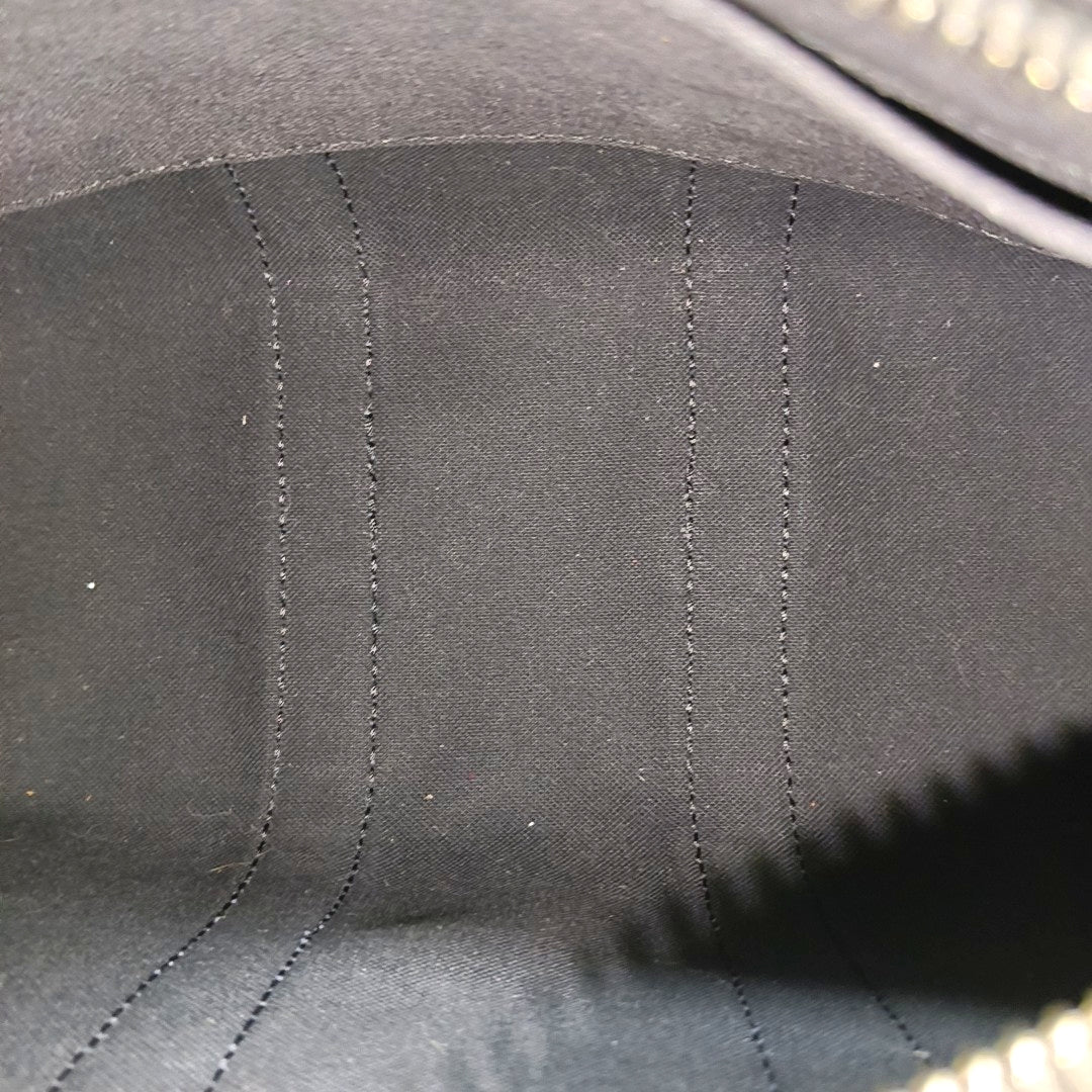 KEEPALL 25 Monogram Coated Canvas Black