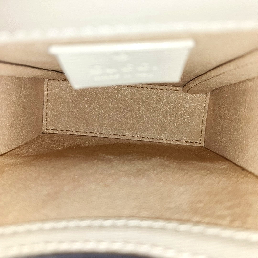 Authenticated pre-owned  Horsebit 1955 Mini Coated Canvas Beige - Crossbody Bag at Looply
