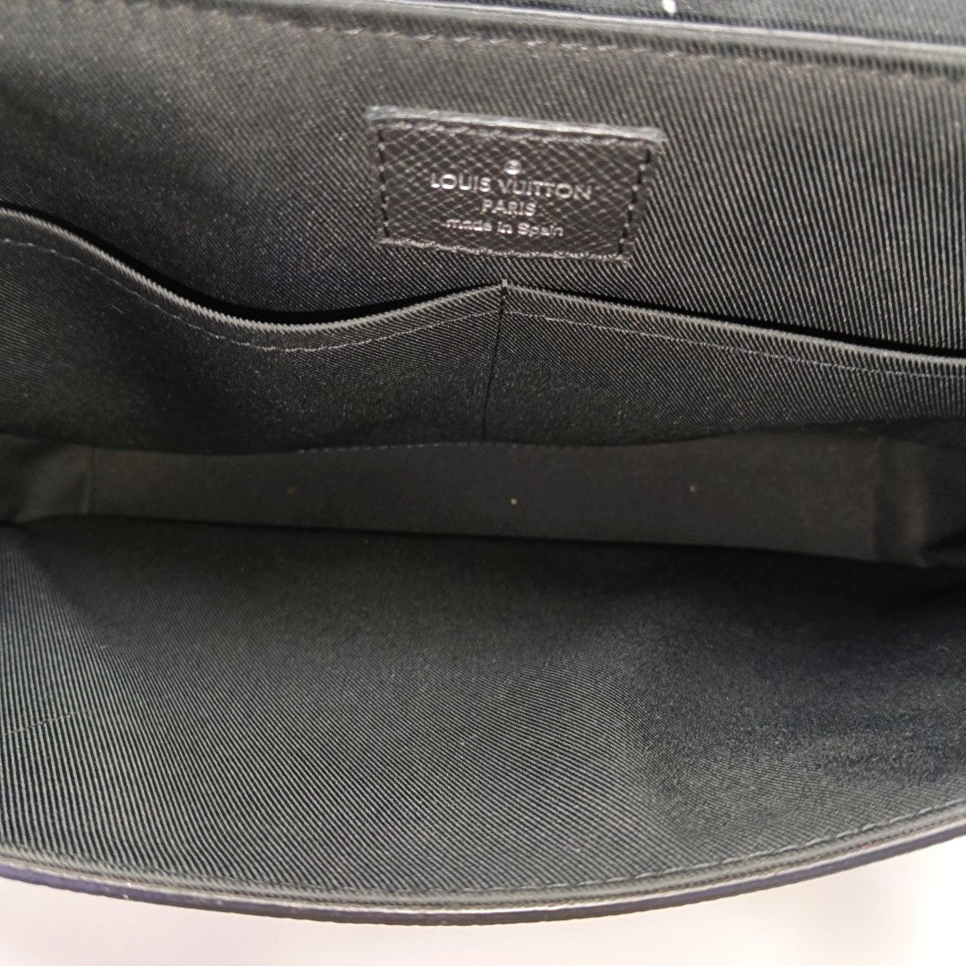 TAIGARAMA Monogram Coated Canvas Black