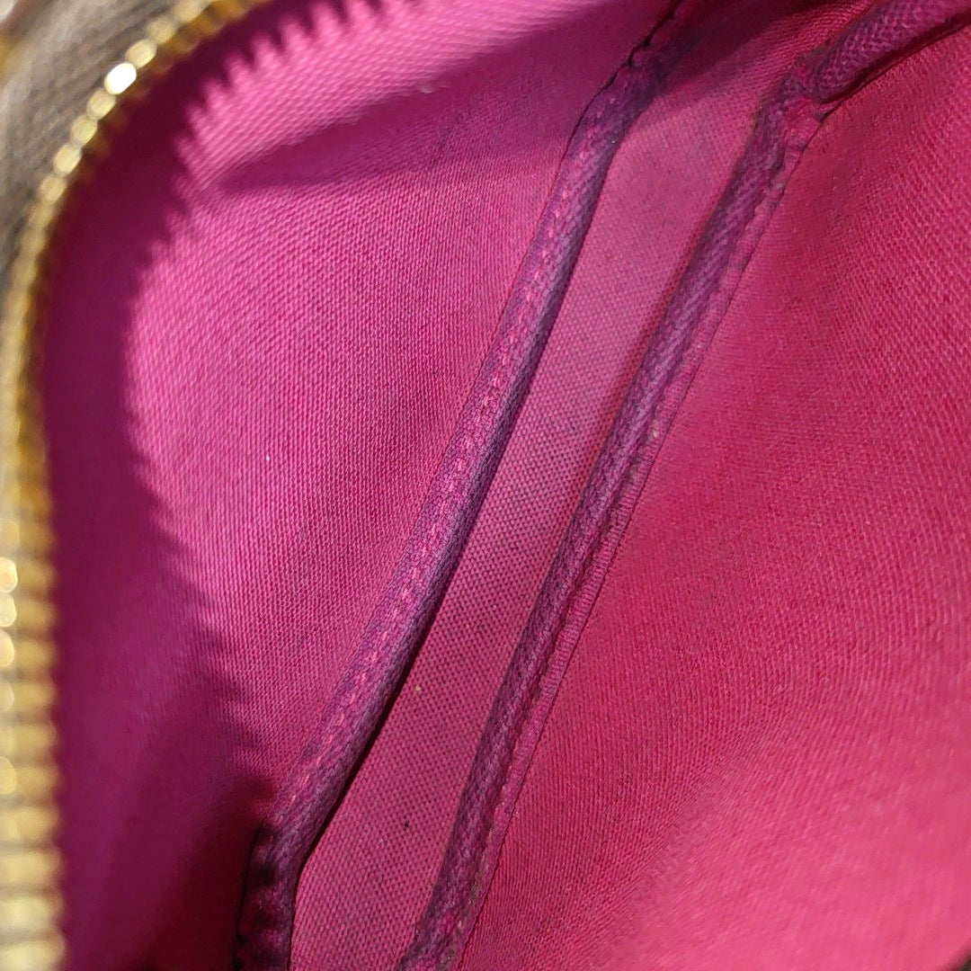 Authenticated pre-owned  ACCESSOIRES Mini Monogram Coated Canvas Brown - Top Handle Bag at Looply