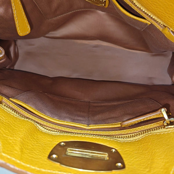 Calfskin Tote Bag Yellow
