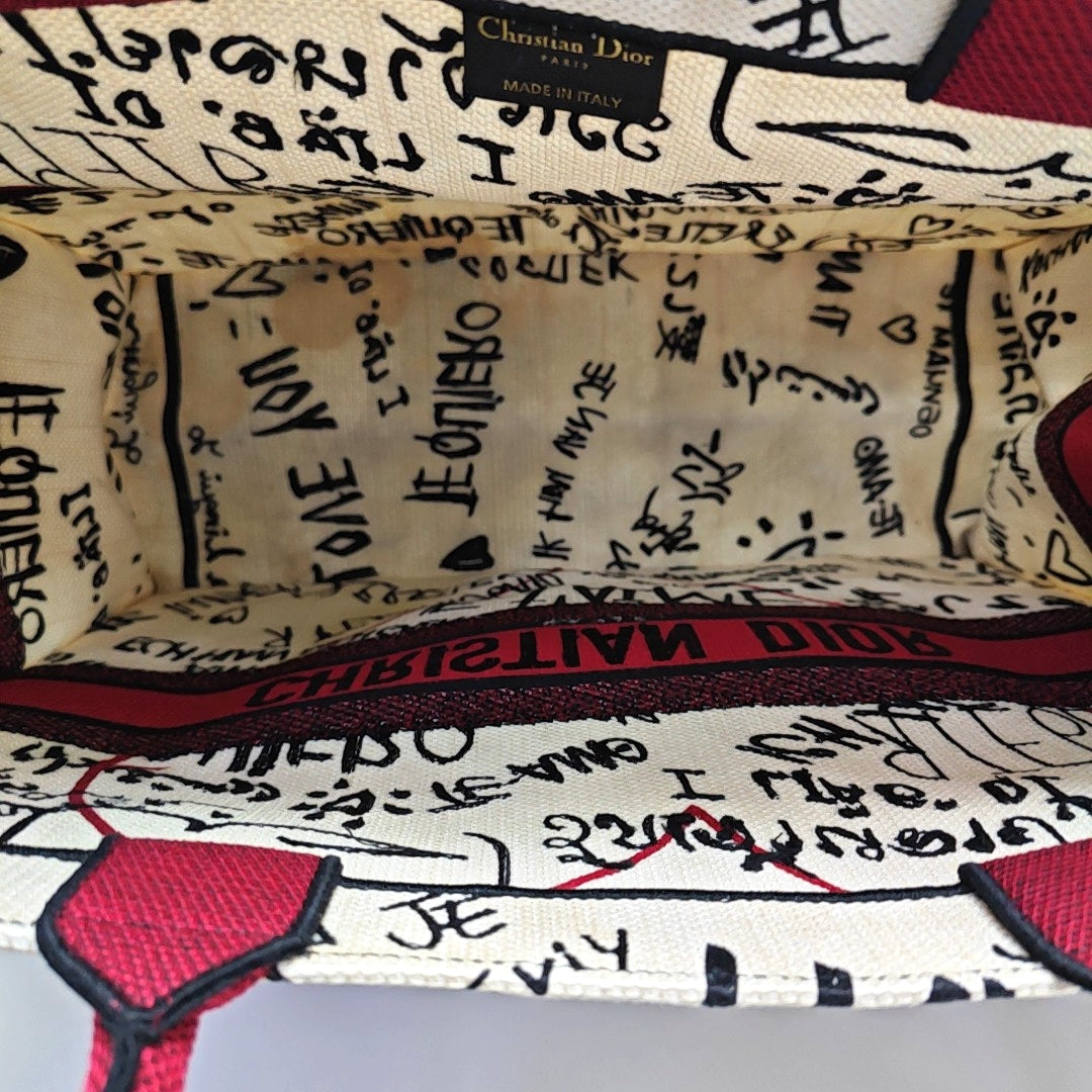 Book Tote Large Canvas White