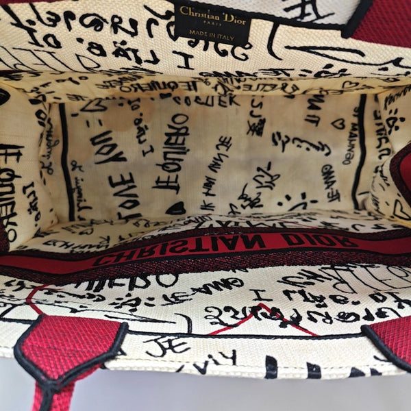 Book Tote Large Canvas White