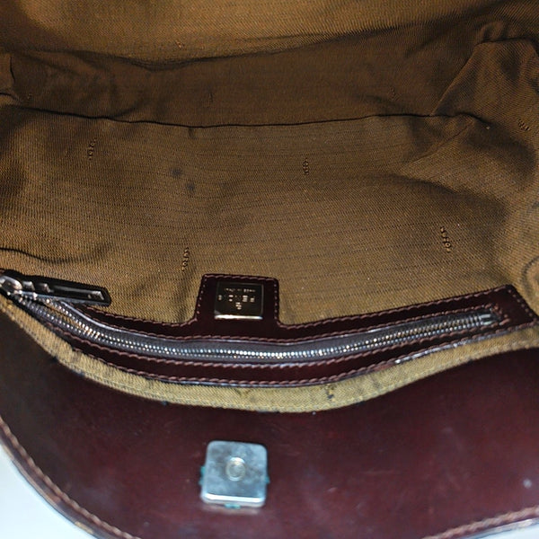 Canvas Top Handle Bag Brown