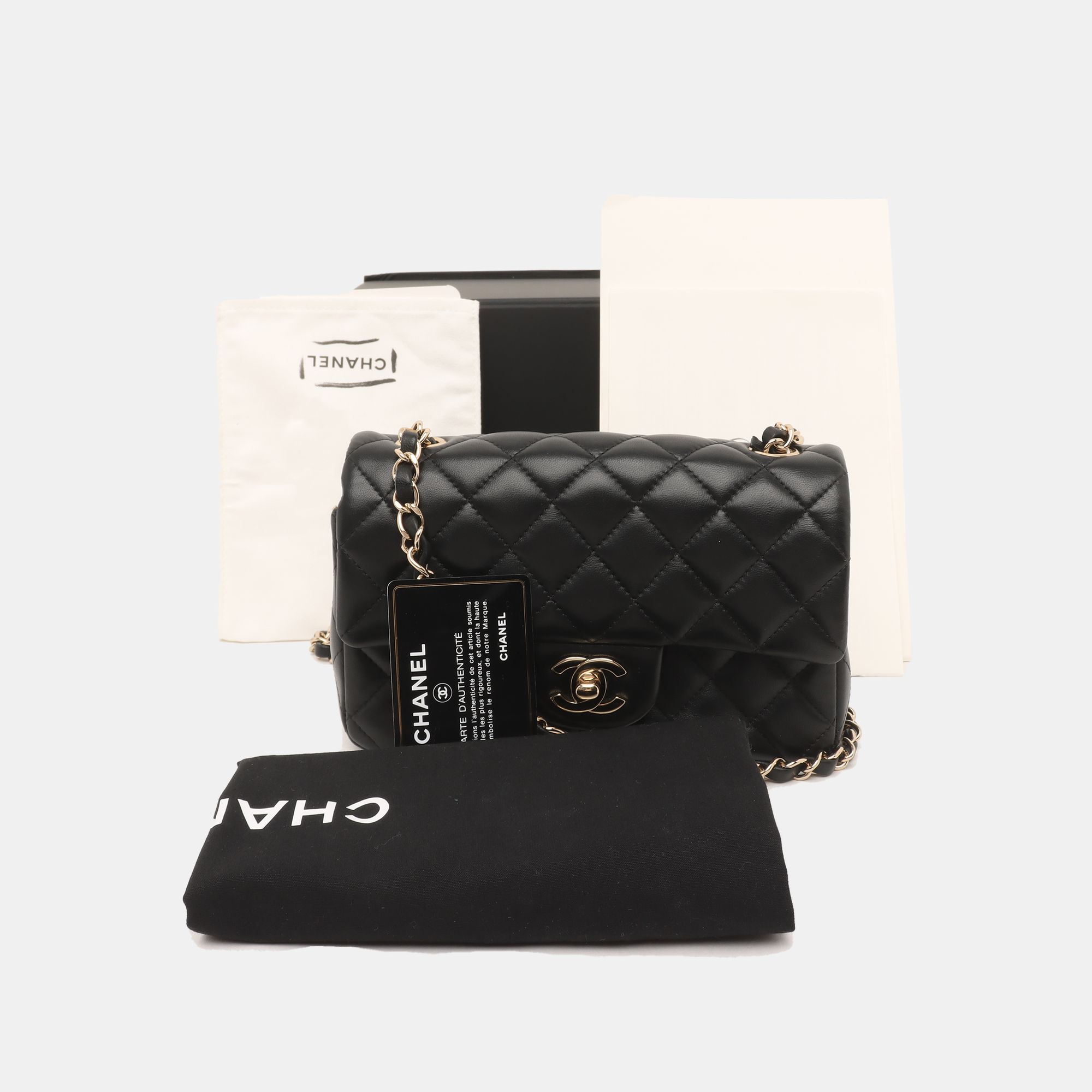 CLASSIC FLAP Mini Quilted Lambskin Black