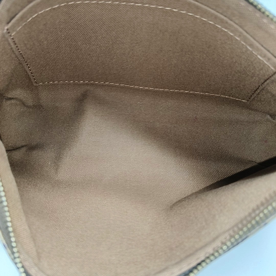 ACCESSOIRES GM Monogram Coated Canvas Brown