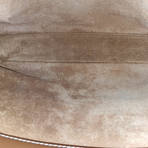 Authenticated pre-owned  16 Medium Calfskin Brown - Top Handle Bag at Looply